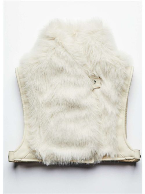 Gilet con effetto pelliccia e fondo regolabile Patrizia Pepe PATRIZIA PEPE | 2F0018-E077W452